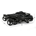 thumbnail image 3 of Foundations Gaggle Odyssey 4-Seat Quad Stroller, Reclining Bench Seats with UV Canopy, Black​, 3 of 9