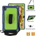 thumbnail image 2 of Mignova for TCL Tab Pro 5G Tablet Case for TCL TABMAX Tab Case Built in Kickstand Shoulder Hand Strap Shockproof Kids Friendly Case for Nokia T20/T21/Vastking KingPad M10 10.36 inch(Navy+Green), 2 of 6