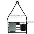 thumbnail image 4 of Bath Bliss Deluxe Flex Plastic 1 Shelf Adjustable Shower Caddy, Matte Black, 4 of 7