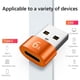 thumbnail image 2 of 6A Tipo-C a USB3.0 Adaptador Convertidor OTG para Samsung Xiaomi PC (1pc Naranja), 2 of 5