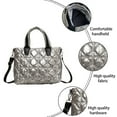 thumbnail image 3 of Bolso de mano acolchado para mujer, bolso de mano tipo shopper, bolso tipo hobo suave e impermeable, bolsos de hombro ligeros para el trabajo, el entrenamiento, 3 of 6