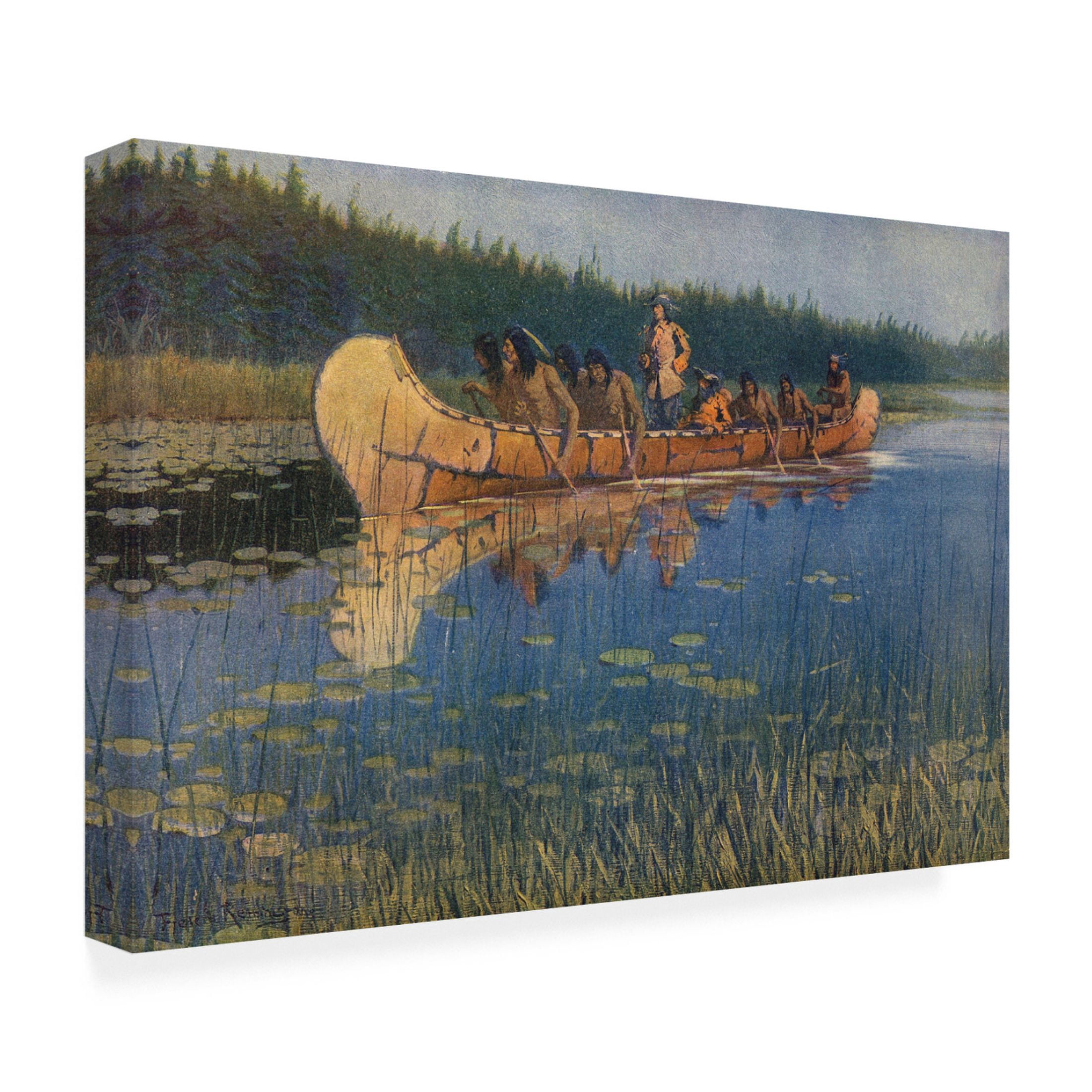 Frederic Remington 'Pierre Esprit Radisson. Frederic Remington' Canvas Art - 47 x 30 Inches