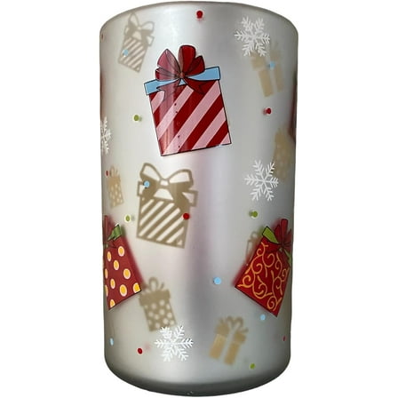 Yankee Candle Large Holiday  "Presents” Laser Cut Flickering Jar Candle Holder