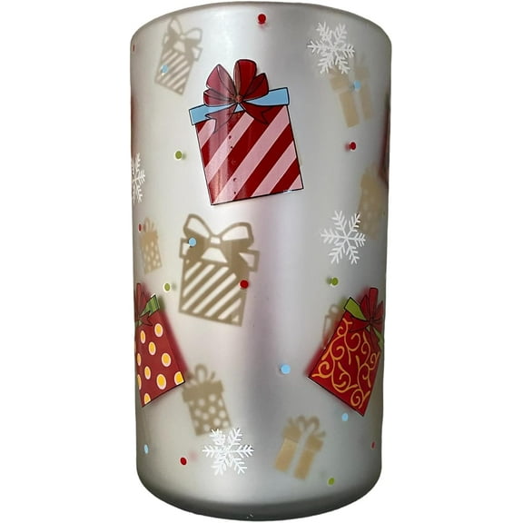 Yankee Candle Large Holiday  "Presents” Laser Cut Flickering Jar Candle Holder