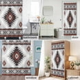 thumbnail image 5 of Shower Curtain Bathroom Set Southwest Aztec Geometric Art Waterproof Fabric Shower Curtains with Grommets&Hooks, Ethnic Tribal Pattern Privacy Bath Curtain for Bathtub 36x72in, 5 of 9