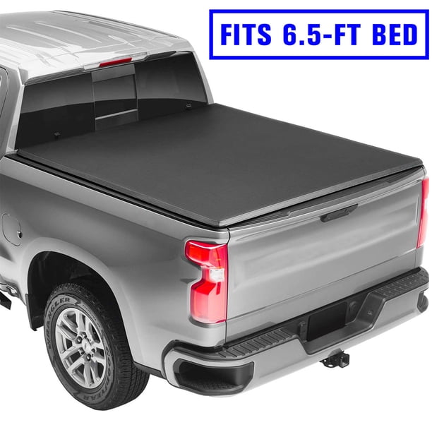 Truck Bed Tonneau Cover Soft Roll Up Tailgate For 2014 2019 Chevrolet Silverado Gmc Sierra 6 5 Ft Bed Walmart Com Walmart Com