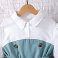 thumbnail image 5 of CPNG Girl's Summer Formal Wear 2 Piece Outfits Teen Girls Puff Sleeve Belted Blouse Top and Bell Bottom Pants Set(Mint Green,8 Years), 5 of 9