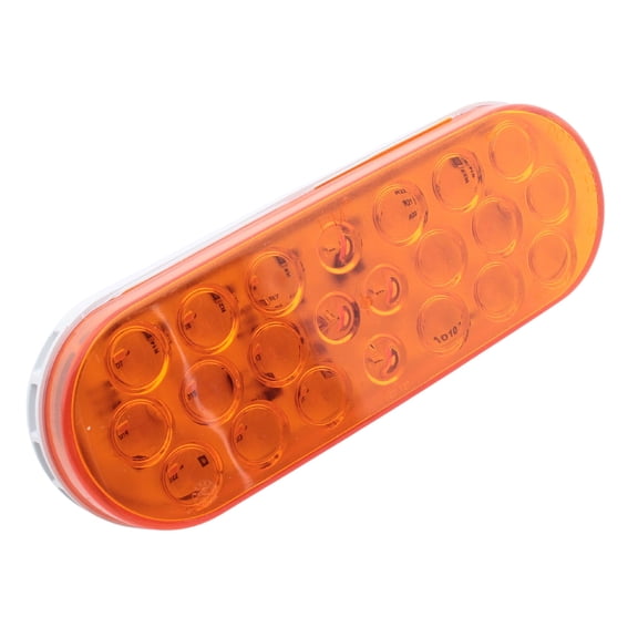 Peterson 821A22 Amber 6" Oval LED Stop Turn Park Tail Light Grommet Mount