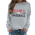 thumbnail image 2 of Uootdi Hauts Boho pour Femmes Col Ras du Cou Maman Imprimé Baseball Sports Rassemblements Tenue Quotidienne Chandails Douillets Chandails Cardigans Cadeau, 2 of 5