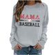 thumbnail image 1 of Camiseta con Capucha Suelta de Moda Impresa de Manga Larga para las Mujeres, Camisetas de Manga Larga para las Mujeres Túnica de Cuello Redondo Casual para Leggings, 1 of 5