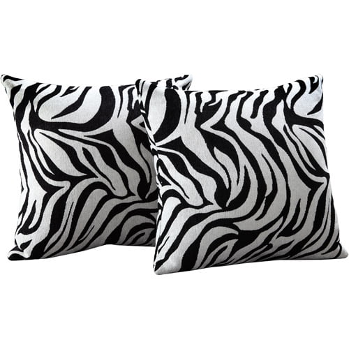 40 Square Throw Pillow Zebra Print Set Of 40 Walmart Interesting Zebra Print Decorative Pillows 40 Square Throw Pillow Zebra Print Set Of 40 Walmart Interesting Zebra Print Decorative Pillows