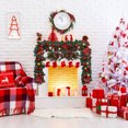 thumbnail image 3 of TheFound Christmas PVC Wreath Artificial Wreath with Berry Christmas Ball Decor for Front Door, Window, 3 of 7