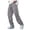 Grey, variant on Men's Elastic Waist Work Pants - Polyester, Soft Fabric, Spring/Autumn Casual