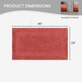 thumbnail image 5 of Home Weavers Classy Bathmat 100% Cotton Tufted Bath Rug, Extra Soft and Absorbent Bath Rugs, Machine Washable bath rugs for Bathroom, 24"x40" Rectangle, Coral, 5 of 10