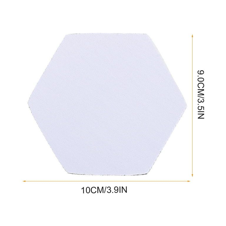 10Pcs Sublimation Blank Cup Coasters Blank Cup Mats Heat Transfer Blank  Coasters Anti-scald Coasters 