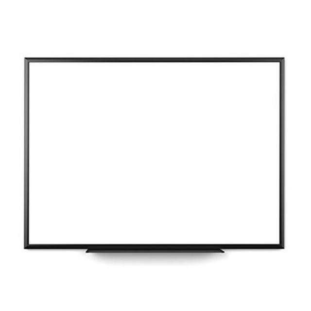 UBrands Magnetic Dry Erase Board 47 x 35 Black Frame