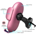 thumbnail image 3 of Soporte Para Teléfono Cargador Inalámbrico Soporte Para Teléfono Cargador Inalámbrico S11 15W Soporte para teléfono móvil Cargador inalámbrico para automóvil Inducción infrarroja inteligente (Rosa), 3 of 7