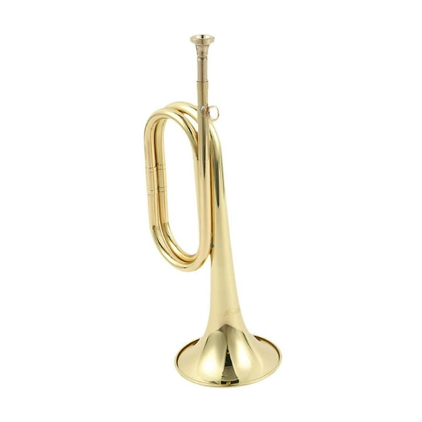 Trompeta de caballería, trompeta de latón, instrumento musical, de latón para banda, escuela, caballería, niños
