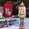 thumbnail image 6 of FVDPWYE 30cm Nutcracker Soldier Figurine Chic Gift Christmas Ornament Traditional Statue White, 6 of 9