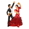 thumbnail image 1 of Figura de novia y novio, colección de resina, adorno de escritorio moderno, figura de pareja borde negro, 1 of 8