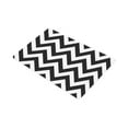 MKHERT Fashion Chevron Zig Zag Black and White Doormat Rug Home Decor ...