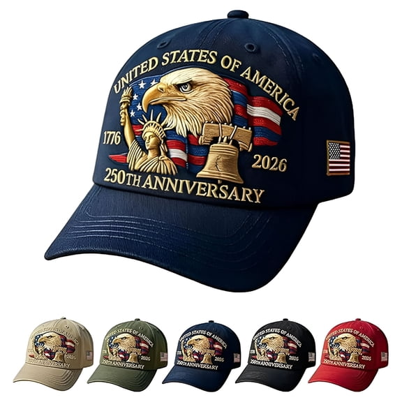 TELOLY 250Th Anniversary Usa Hat, United States 250Th Anniversary Hat Patriot Cap Celebration Gifts for Men Women