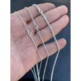 thumbnail image 2 of Solid Italy 925 Sterling Silver Anchor Cable Chain Rolo Necklace 1Mm 3Mm N67, 2 of 3