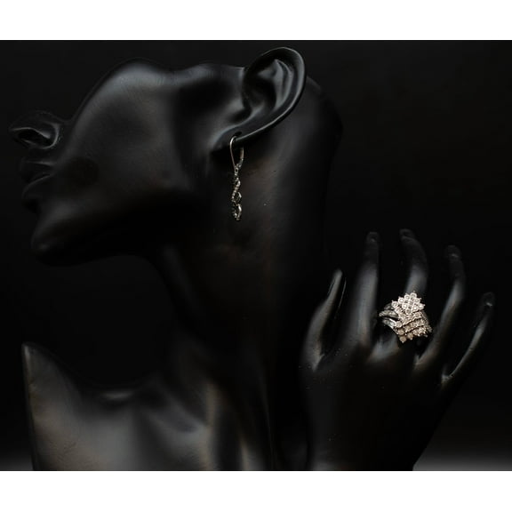 10k Solid White Gold Real Natural Diamond Ring , 10k Solid Gold 1 Carat Real Diamond Women Ring, 1 CT Real Diamond Woman Ring