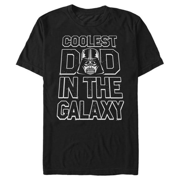Men's Star Wars Father's Day Coolest Dad Vader Graphic Tee Black 4X Large