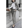 thumbnail image 2 of Blazer pour Femmes Veste de Sport Ajustée Deux Boutons Col à Revers Décontracté, 2 of 2