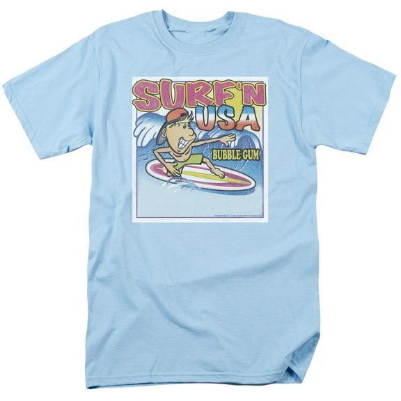 Dubble Bubble Surfn Usa Gum Officially Licensed Adult T-Shirt 2XL