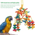 thumbnail image 3 of Rzvnmko Juguetes Grandes para Loros, Bloques de Madera Coloridos con Cuentas, Juguetes para Masticar para Loros, Juguetes para Guacamayos, Juguetes para Cacatúas, Juguetes para Loros Grises Africanos, 3 of 11