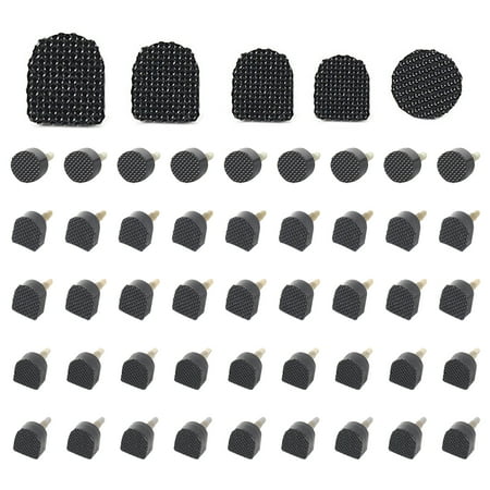 

60pcs High Heel Tips Replacement Parts Shoe Repair Round U Shaped Stiletto Cover