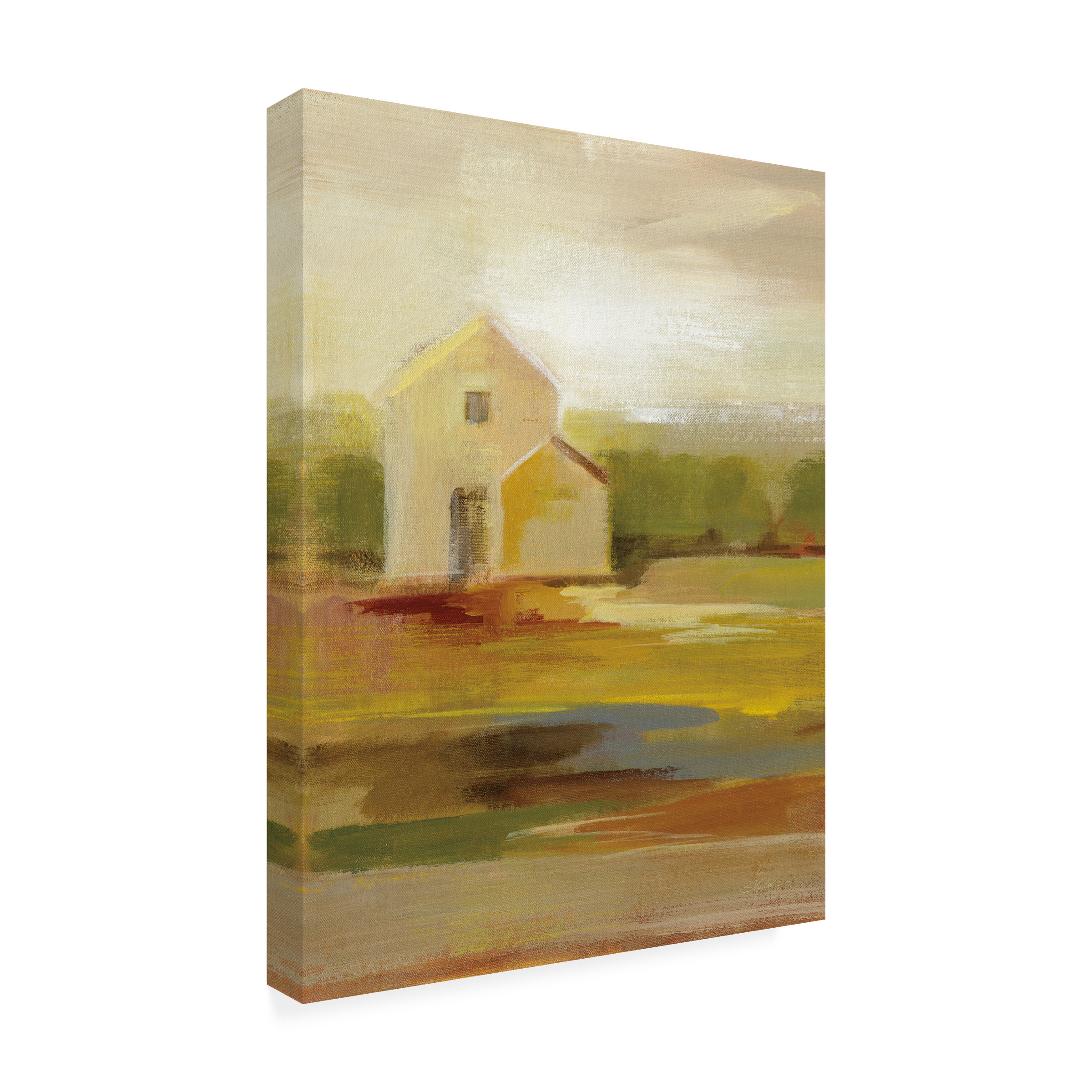Trademark Fine Art 'Hillside Barn I v2' Canvas Art by Silvia Vassileva