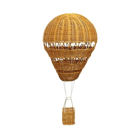 SharkTRUE Rattan Hot Balloon Kids Room Decor Beige Decor House Decorations Pendant for Home Rattan Woven Decor