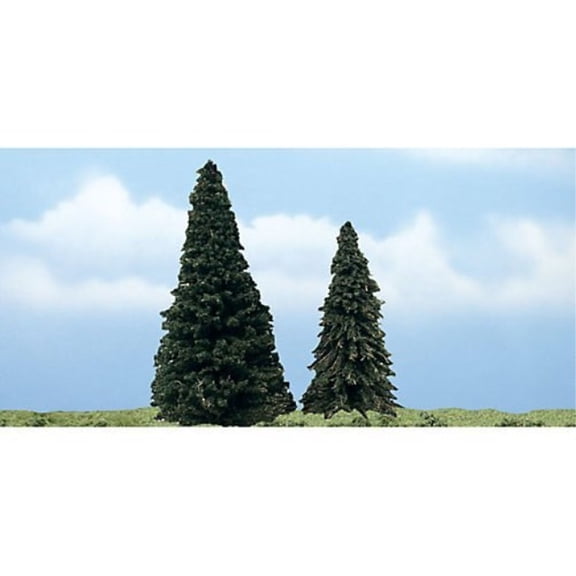 woodland scenics premium evergreen tree, 4-5" wootr1626