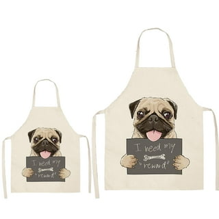 Pug Apron, Mom Aprons With Pockets, Dog Lovers Cooking Baking Apron For  Women, Men, Kitchen Chef Gifts, Hostess Gift Ideas - Yahoo Shopping