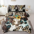 thumbnail image 1 of Erosebridal Rustic Skeleton Bedding Sets King Size, Western Animal Comforter Sets with Sheets, Leopard Print Decor, Reversible 7pcs, 1 of 1