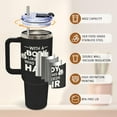 thumbnail image 4 of Best Gifts for Dad, Papa Tumbler for Men, Birthday Gfts for Dad, Funny Christmas Gifts for Men, With A Body Like This Who Needs Hair, 40 Oz Tumbler with Handle, 4 of 6