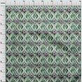 thumbnail image 4 of oneOone Cotton Silk Green Fabric Tessellation Quilting Supplies Print Sewing Fabric By The Yard 42 Inch Wide, 4 of 6