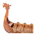 thumbnail image 4 of Old Modern Handicrafts Captivating Drakkar Viking Combo: A Model Ship and Legendary Hat, 4 of 10
