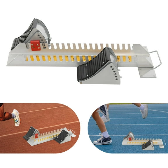 6 Gears Angle Adjustable Starting Block Field Training Athletics Sprinting Running Starting Block