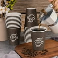 thumbnail image 3 of 400 Pack 8 oz Paper Cups, Brown Disposable Hot Coffee Cups for Party, Picnic, Travel, and Events, 3 of 14