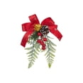 thumbnail image 2 of HSQJHJF Christmas Decor Present Wrapping Bows Ribbon Bows For Wreath Bow Ribbon Tie Flower Christmas Stair Handrail Christmas Tree Decoration, 2 of 6