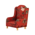 thumbnail image 1 of Sofá miniatura para casa de muñecas, sillón, sofá auxiliar, tela, decoración retro americana rojo, 1 of 9