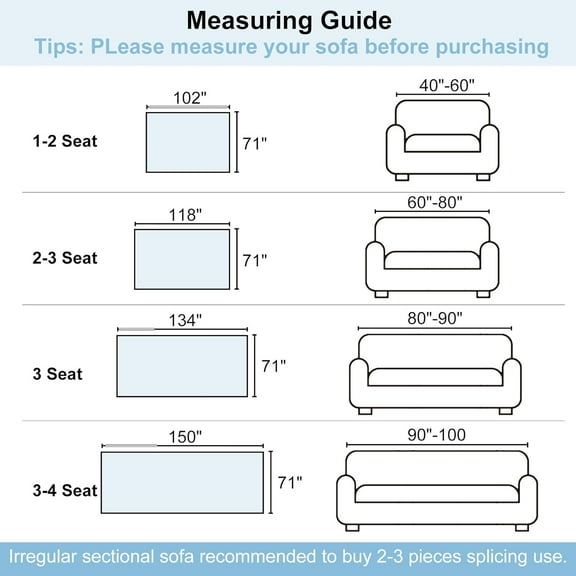 Boho Couch Cover, Sofa Covers for 3 Cushion Couch, Couch Cover for Dogs Washable Sectional Couch Covers L Shape Furniture Protecto (1# Grey, 71" x 134")