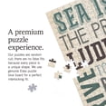 thumbnail image 4 of Lantern Press 1000 Piece Jigsaw Puzzle, Sea Isle City, New Jersey, Townsend Inlet, Typography with Anchor, 4 of 5