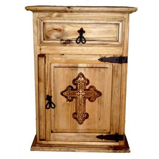 Million Dollar Rustic 02-1-10-10-NS-CRS Nightstand With ...