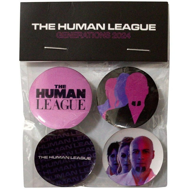 The Human League Generations Tour 24 Pin Badge Set (Pack of 4)