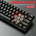 thumbnail image 3 of 60% Mechanical Gaming Keyboard,Mini Keyboard with Hot Swappable,Mechanical Red Switch,21 LED Lingting Effects,DIY 61 Keys Wired Keyboard for Gamer&Office, 3 of 12